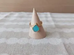 ほぼ新品 ANNUAL RINGS 365 天然石 リング しずく型