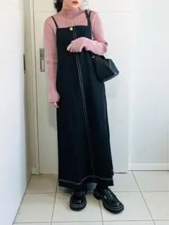 LOWRYS FARM ハイショクハイネックロングスリーブ 長袖ニット