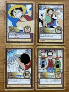 ワンピース カードゲーム ルフィ 4枚セット - メルカリ