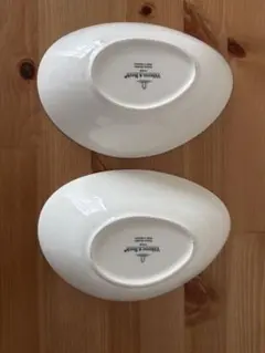 Villeroy & Boch ホワイトオーバル皿 2枚セット