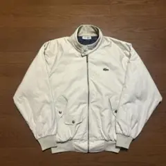 80s Lacoste キルティングスイングトップ 3サイズ ベージュ ロゴ