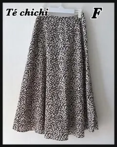 Te chichi レオパード柄 フレアスカート F ヒョウ柄 テチチ