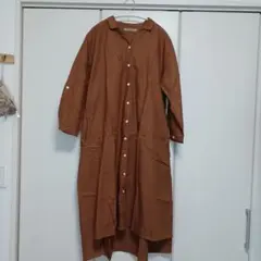 SUN VALLEY ブラウン シャツワンピースのサムネイル