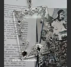 トレカケース　硬質ケース　レトロ　シルバー　キーホルダー　B8 ハンドメイド