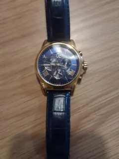 Guess Collection GC クロノグラフ 時計 青 レザー