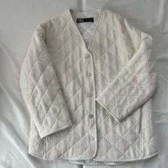 ZARA キルティングジャケット　size XS オフホワイト