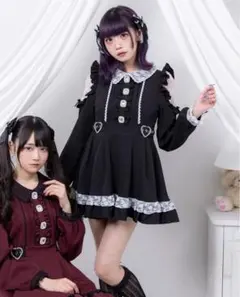 Amilige Cross Relic浴衣ドレス ブラック×ホワイト - メルカリ