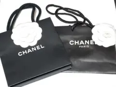 CHANEL シャネル カメリアモチーフ ショッパー 紙袋 花 2点セット