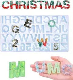 ❤️人気商品❤️アルファベット 数字 シリコンモールド 反転タイプ レジン型