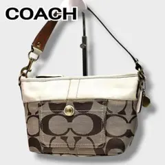 COACH ⭐️ 極美品 コーチ シグネチャー ワンショルダー ポーチ 40757 COACH ⭐️ 極美品 コーチ シグネチャー ワンショルダー ポーチ 40757