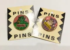 ひらかたパーク　ピンバッジ 2個セット　昭和レトロ
