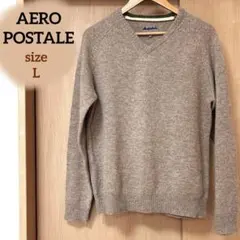 AEROPOSTALE エアロポステール　メンズ　Vネック　ニット　毛100%のサムネイル