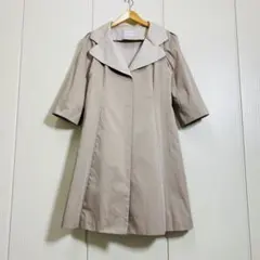 FOXEY フォクシー バイカラー Aライン ギャザー コートのサムネイル