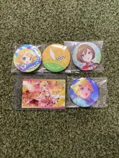 プロセカ MEIKO 鏡音リン 鏡音レン 缶バッジ ウエハースカード