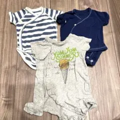 肌着セット　UNIQLO２点　60cm、他１点 80cm