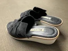 Diana 黒 スエード ミュール 約5cm