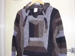 90s 00s メキシコ製 メキシカンパーカー ストライプ vintage