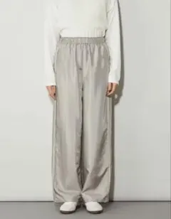 ＜CITEN＞ラインディティールイージーパンツ グレー