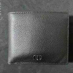 極美品✨現行 ディオール CDロゴ ラウンドファスナー 長財布 レザー 黒