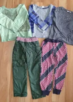 まとめ売り120cmトレーナー・裏起毛パンツ