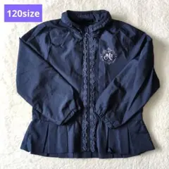 ネイビー フード付きジャケット 120size 薄手ジャンパー 女の子