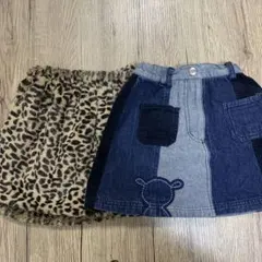 110サイズ秋冬用スカート2枚セット