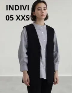 [連休特別価格]INDIVI ブラック ジレ