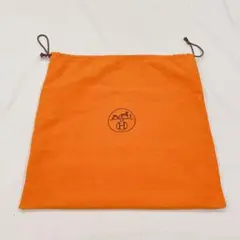 HERMES 巾着袋 オレンジ 保存袋のサムネイル