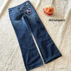 J&Company ブーツカットデニム 25 Y2K バックポケット刺繍のサムネイル