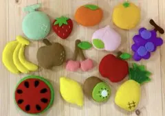 フェルト　おままごと　フルーツセットのサムネイル