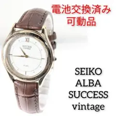 SEIKO ALBA メンズ 電池ベルト交換済み可動品 L-78