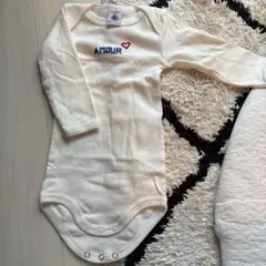 Petit Bateau 長袖肌着 6m プチバトー ボディースーツ ロンパース