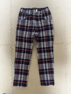 ムージョンジョン　チェック柄　長ズボン　110cm
