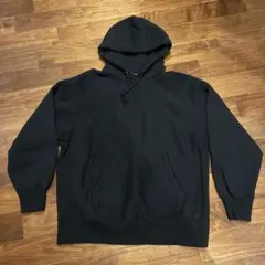 【XL】GU ヘビーウェイトスウェットパーカ[長袖] 黒