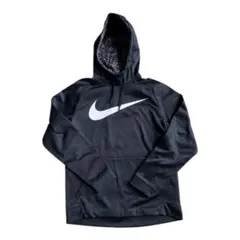 メンズ NIKE プルオーバーパーカー 黒 ビッグロゴ フーディS size