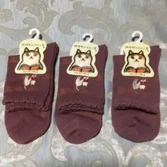 【新品】神保町にやんこ堂靴下3足セット　23〜25cmのサムネイル