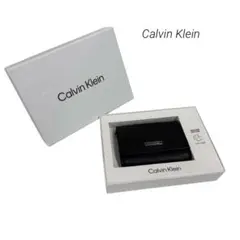 Calvin Klein レザーコインケース　カルバンクライン　CK ブラック