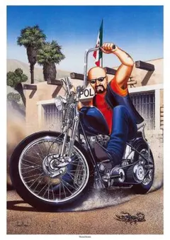 David Mann ハーレー イージーライダー ビンテージ 掛け時計 David Mann ハーレー イージーライダー ビンテージ 掛け時計