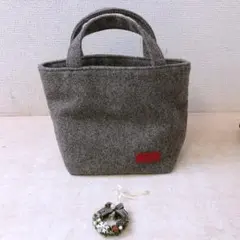 イッタラ ノベルティ トートバッグ iittala 北欧 裏地あり 秋冬 中古品のサムネイル