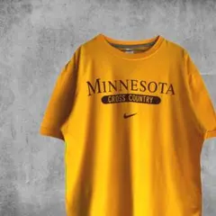 NIKE ナイキ ミネソタ Tシャツ 古着 黄色 センターロゴ vintage