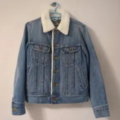 Lee ボア襟 ライトブルーデニムジャケット