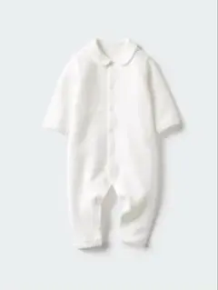 UNIQLO ベビー キルトカバーオール ホワイト 60cm
