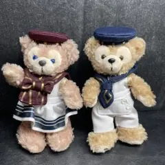 タグ付き ダッフィー シェリーメイ ぬいぐるみバッジ 2012 セーラー マリン