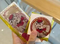 鬼滅の刃 中国限定 非遺 童磨 缶バッジ、アクリルチケット セット