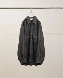 26ss ANCELLM NEL CHECK OVERWORK SHIRT - メルカリ