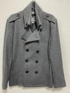 【ピーコート】MICHEL KLEIN HOMME ミッシェルクラン　グレー