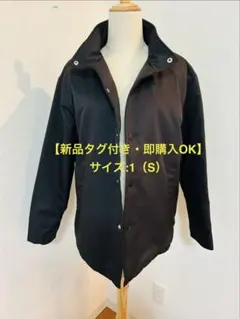 【新品・タグ付き】ブラック ジャンパー 中綿 サイズ1 (S) ブラック