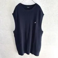 ニットベストネイビーxl