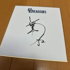 中日ドラゴンズ 荒木雅博 直筆サイン色紙 - メルカリ
