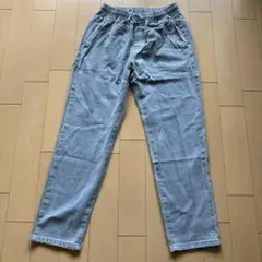 レディース デニムイージーパンツ XL ライトブルー